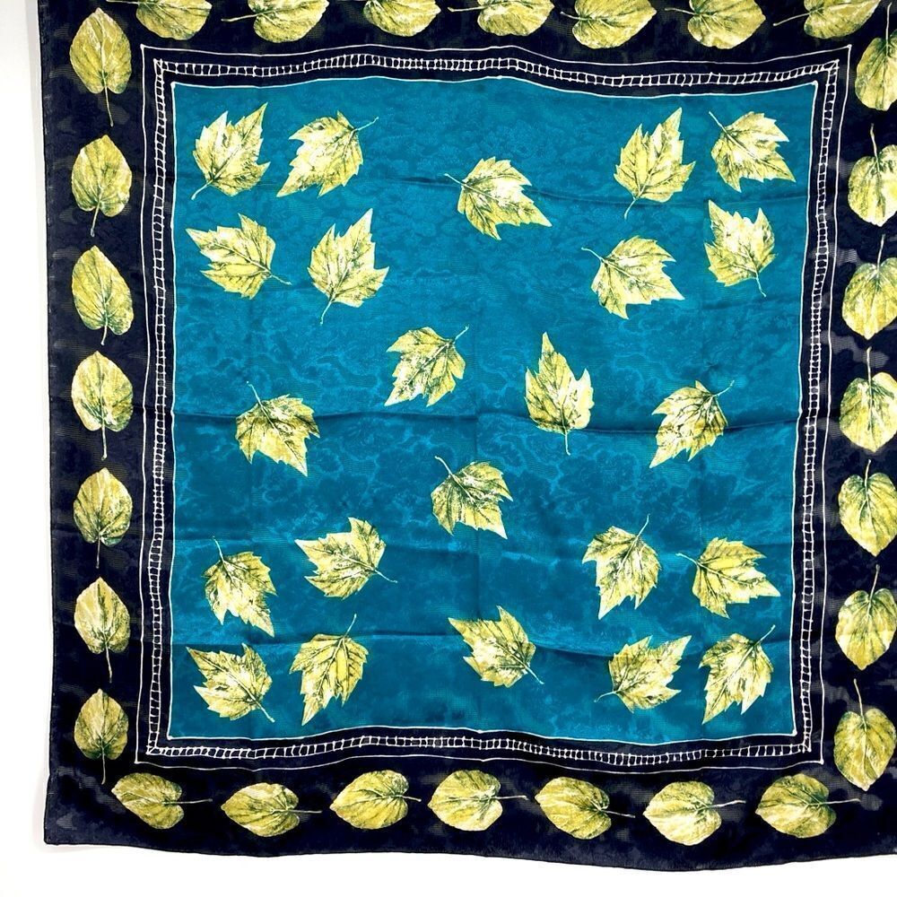 C. WEBB CO Maple Leaf 34”Square Scarf Italy